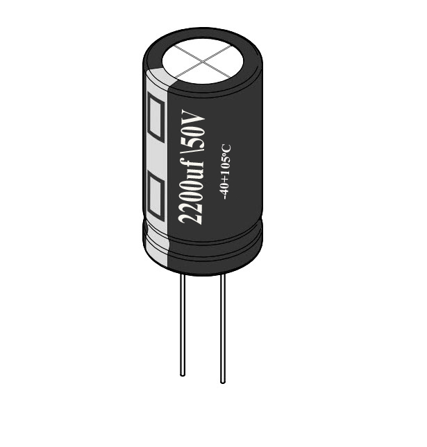 2200uF / 50V Electrolytic Capacitor